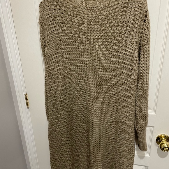 Cozy long sleeve floor length cardigan - Picture 4 of 5